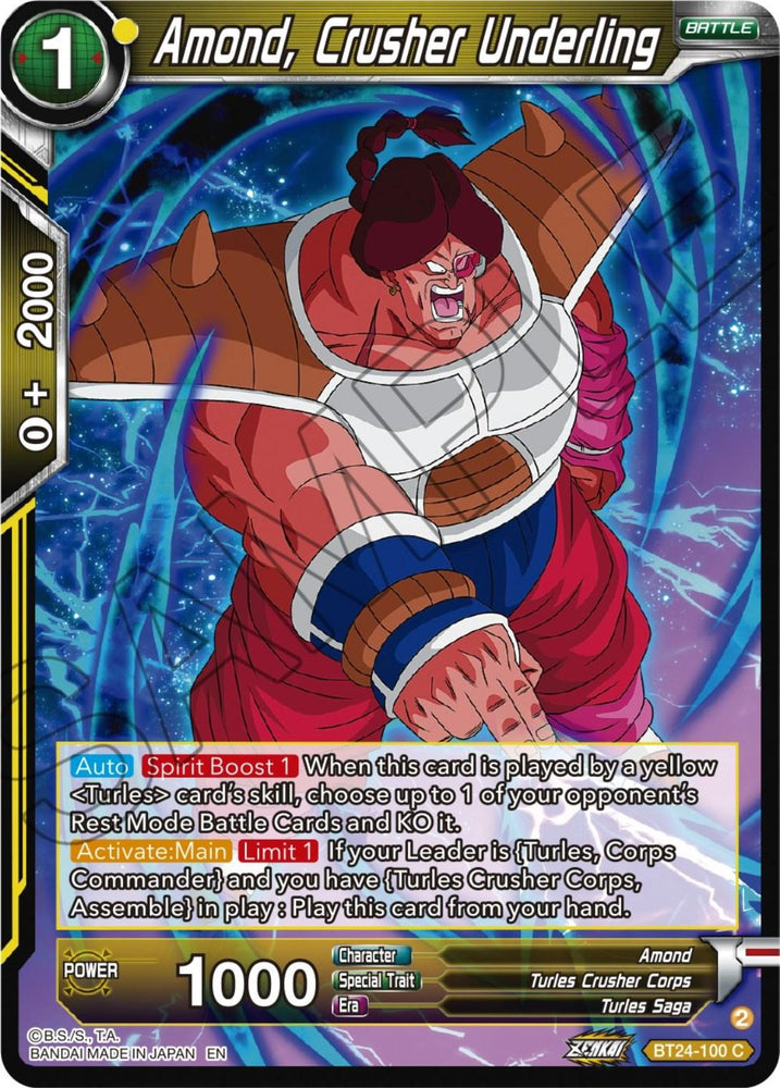 Amond, Crusher Underling (BT24-100) [Beyond Generations] (ONLINE ORDER ONLY)