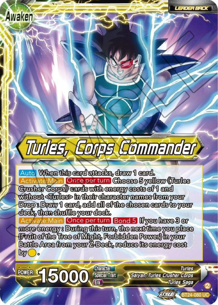 Turles // Turles, Corps Commander (BT24-080) [Beyond Generations] (ONLINE ORDER ONLY)