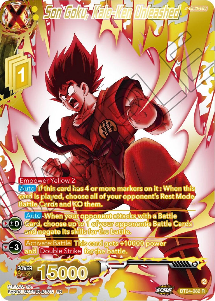 Son Goku, Kaio-Ken Unleashed (Collector Booster) (BT24-082) [Beyond Generations] (ONLINE ORDER ONLY)