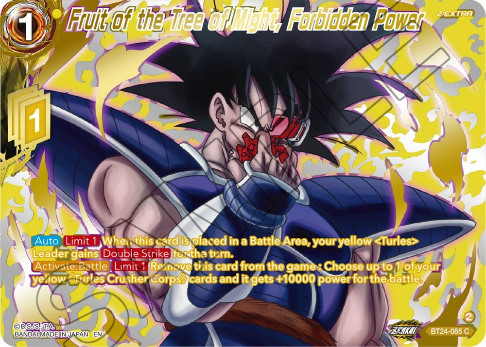 Fruit of the Tree of Might, Forbidden Power (Collector Booster) (BT24-085) [Beyond Generations] (ONLINE ORDER ONLY)