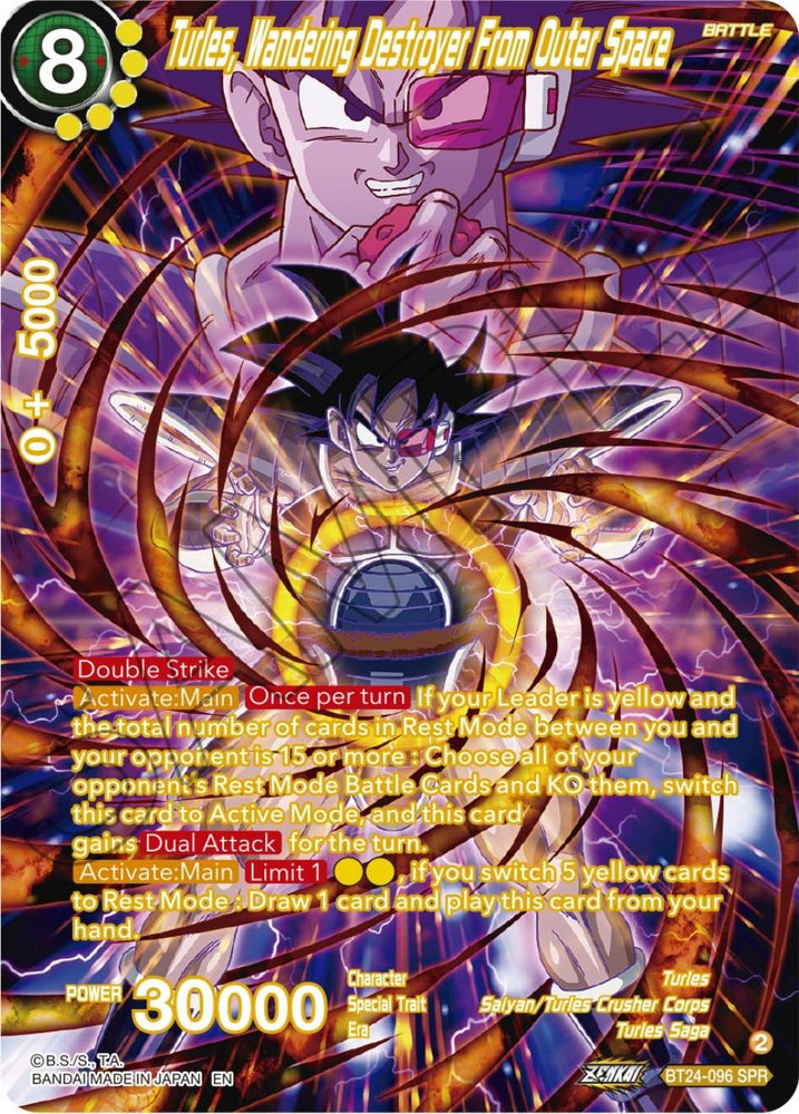 Turles, Wandering Destroyer From Outer Space (SPR) (BT24-096) [Beyond Generations] (ONLINE ORDER ONLY)
