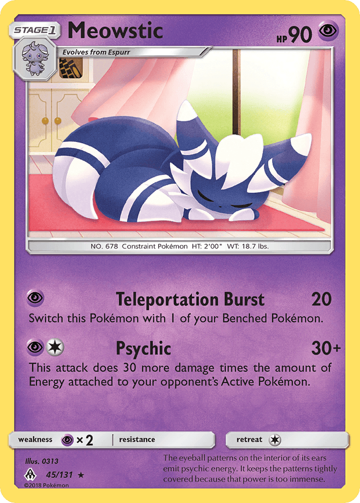 Meowstic (45/131) [Sun & Moon: Forbidden Light] (Online Only)