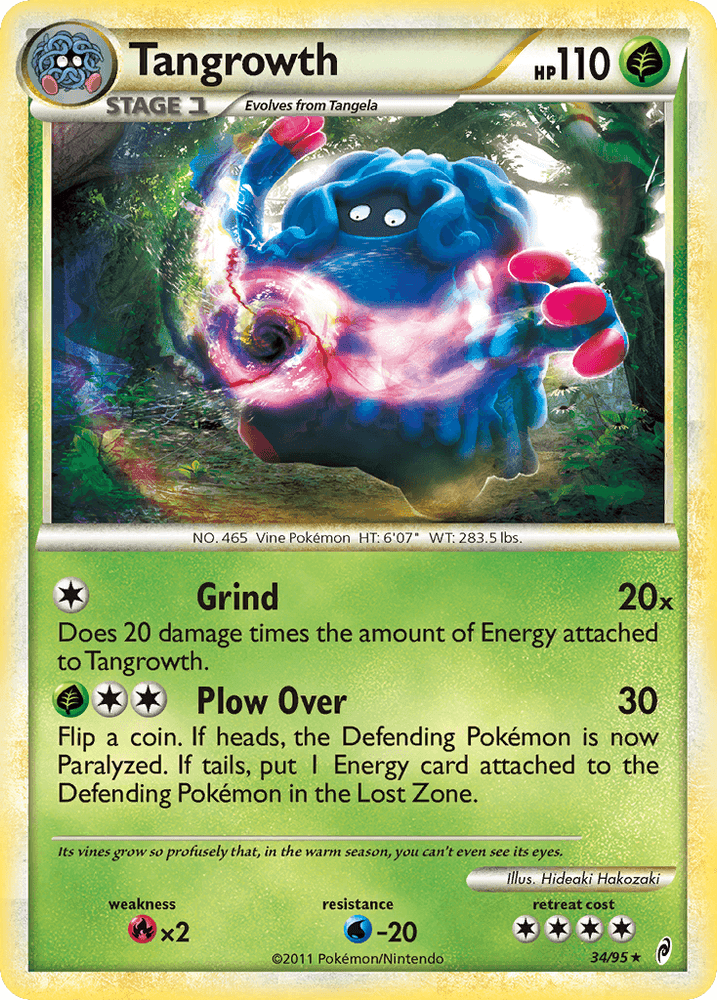 Tangrowth (34/95) [HeartGold & SoulSilver: Call of Legends] (Online Only)