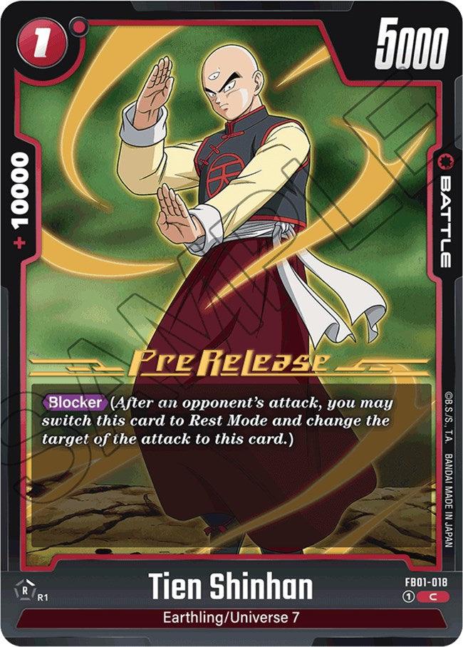 Tien Shinhan (FB01-018) [Awakened Pulse Pre-Release Cards] (ONLINE ORDER ONLY)