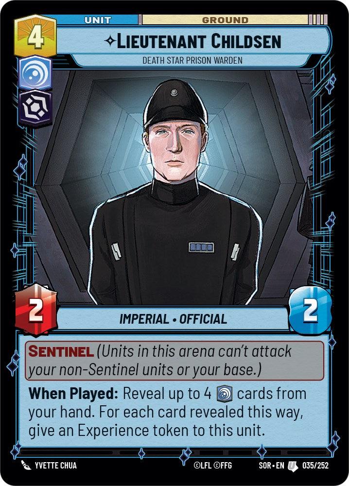 Lieutenant Childsen - Death Star Prison Warden (035/252) [Spark of Rebellion] (ONLINE ORDER ONLY)