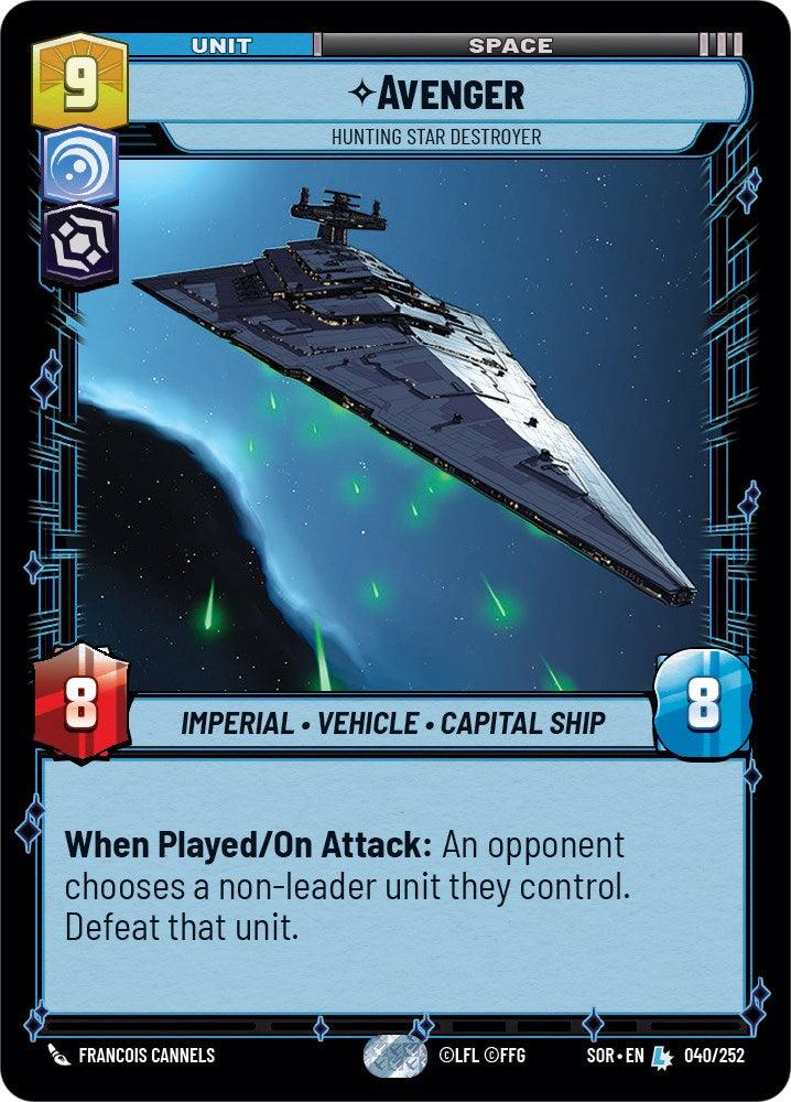 Avenger - Hunting Star Destroyer (040/252) [Spark of Rebellion] (ONLINE ORDER ONLY)