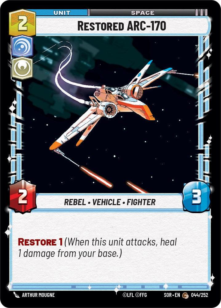 Restored ARC-170 (044/252) [Spark of Rebellion] (ONLINE ORDER ONLY)