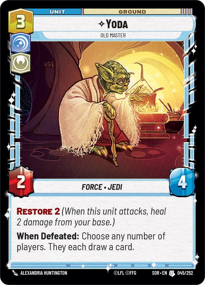 Yoda - Old Master (045/252) [Spark of Rebellion] (ONLINE ORDER ONLY)