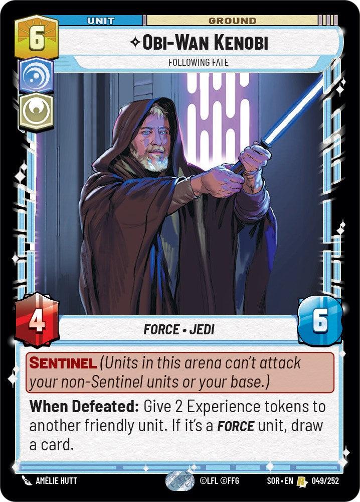 Obi-Wan Kenobi - Following Fate (049/252) [Spark of Rebellion] (ONLINE ORDER ONLY)