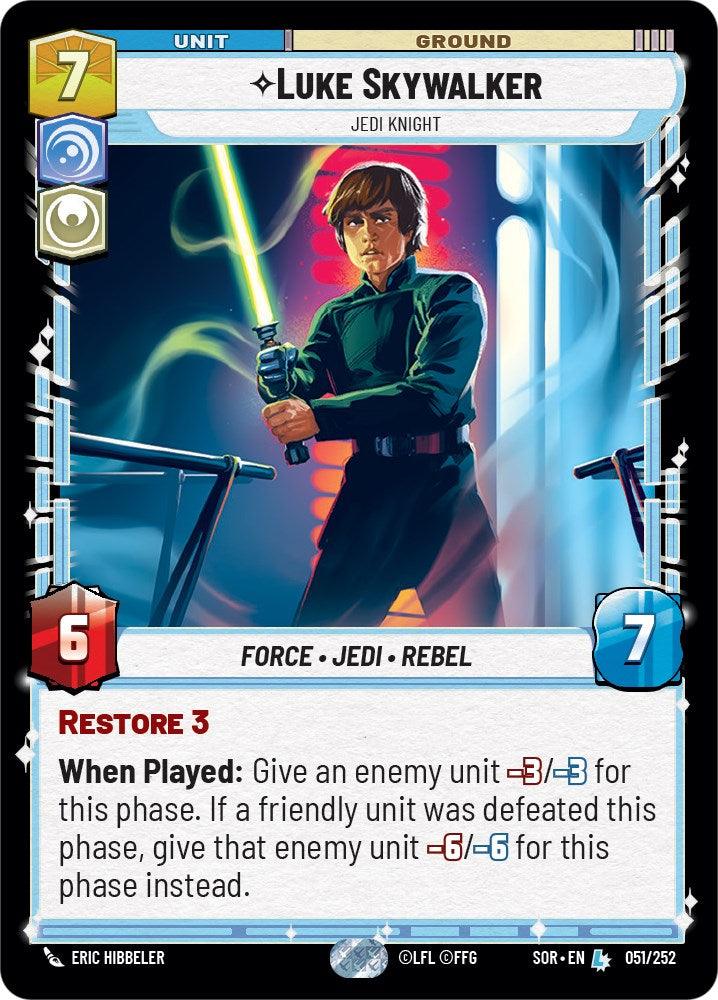 Luke Skywalker - Jedi Knight (051/252) [Spark of Rebellion] (ONLINE ORDER ONLY)