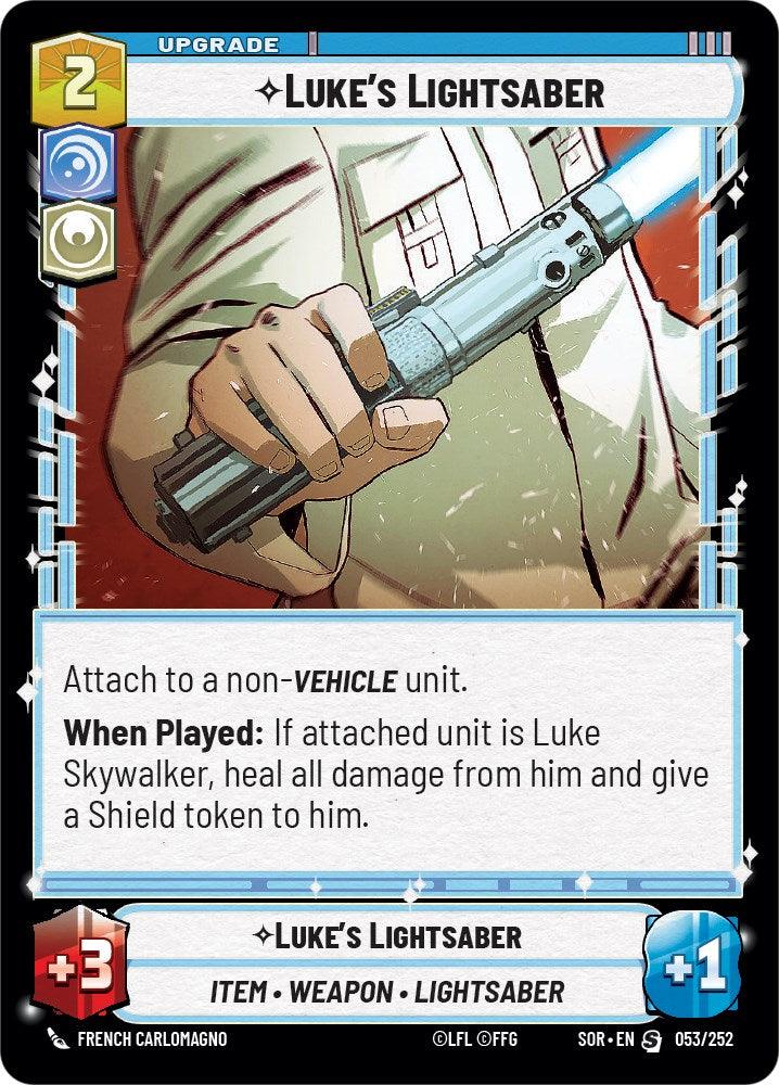 Luke's Lightsaber (053/252) [Spark of Rebellion] (ONLINE ORDER ONLY)