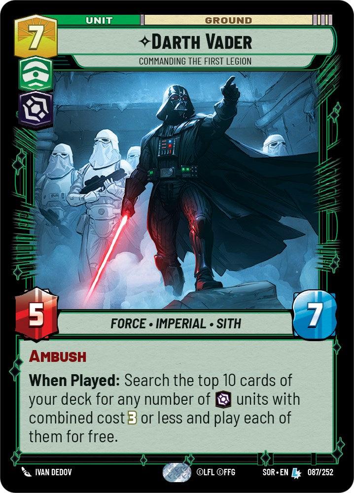 Darth Vader - Commanding the First Legion (087/252) [Spark of Rebellion] (ONLINE ORDER ONLY)