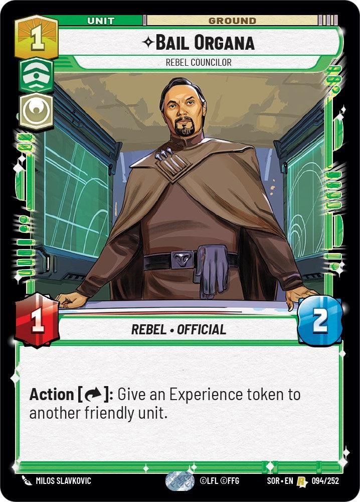 Bail Organa - Rebel Councilor (094/252) [Spark of Rebellion] (ONLINE ORDER ONLY)