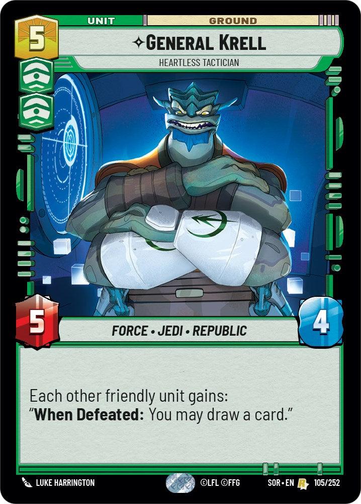 General Krell - Heartless Tactician (105/252) [Spark of Rebellion] (ONLINE ORDER ONLY)