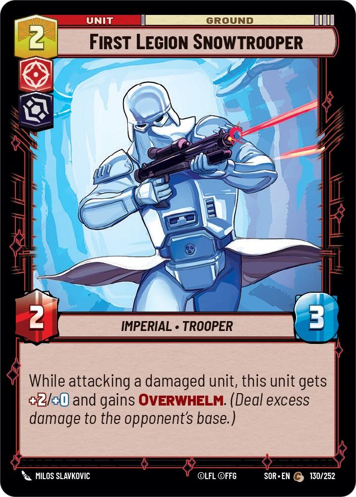 First Legion Snowtrooper (130/252) [Spark of Rebellion] (ONLINE ORDER ONLY)