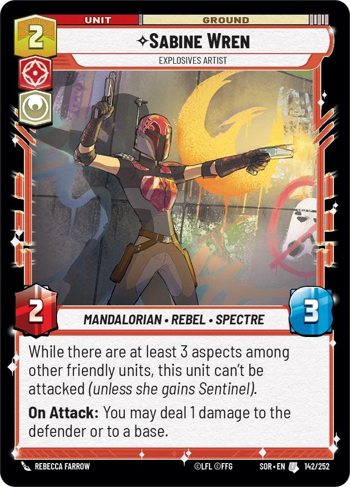 Sabine Wren - Explosives Artist (142/252) [Spark of Rebellion] (ONLINE ORDER ONLY)
