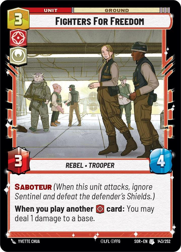 Fighters For Freedom (143/252) [Spark of Rebellion] (ONLINE ORDER ONLY)