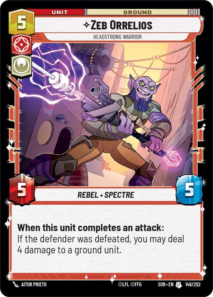 Zeb Orrelios - Headstrong Warrior (146/252) [Spark of Rebellion] (ONLINE ORDER ONLY)