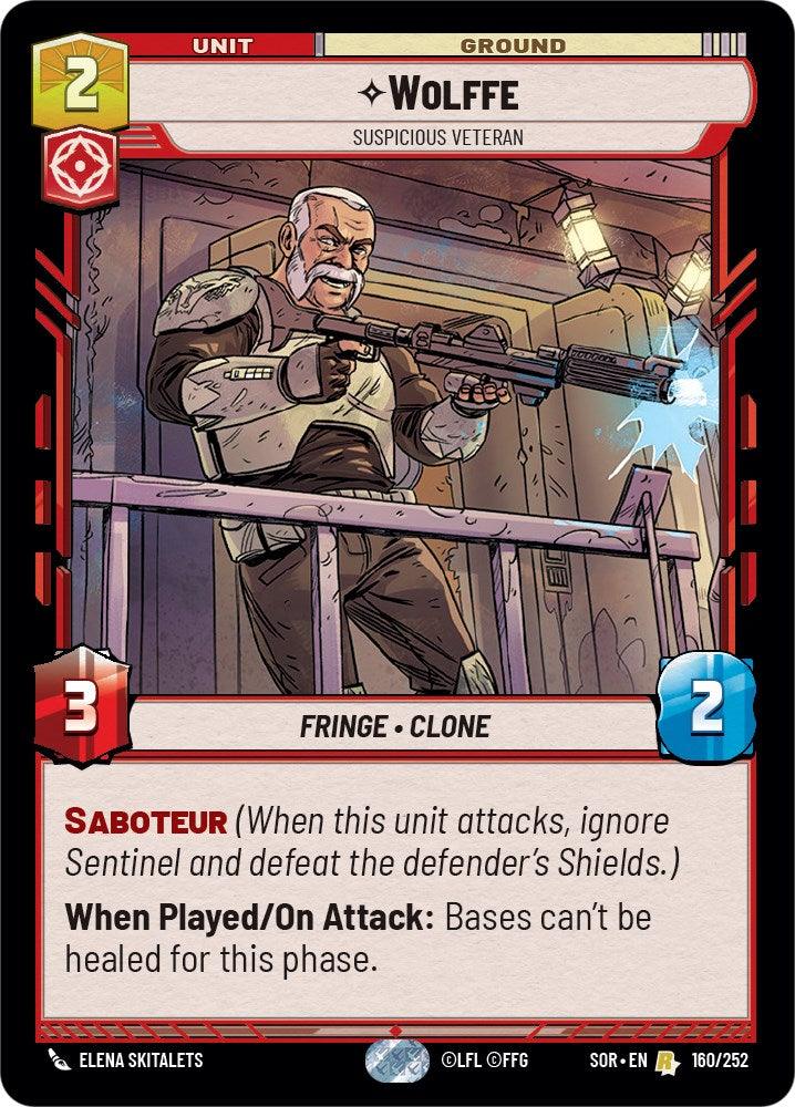 Wolffe - Suspicious Veteran (160/252) [Spark of Rebellion] (ONLINE ORDER ONLY)