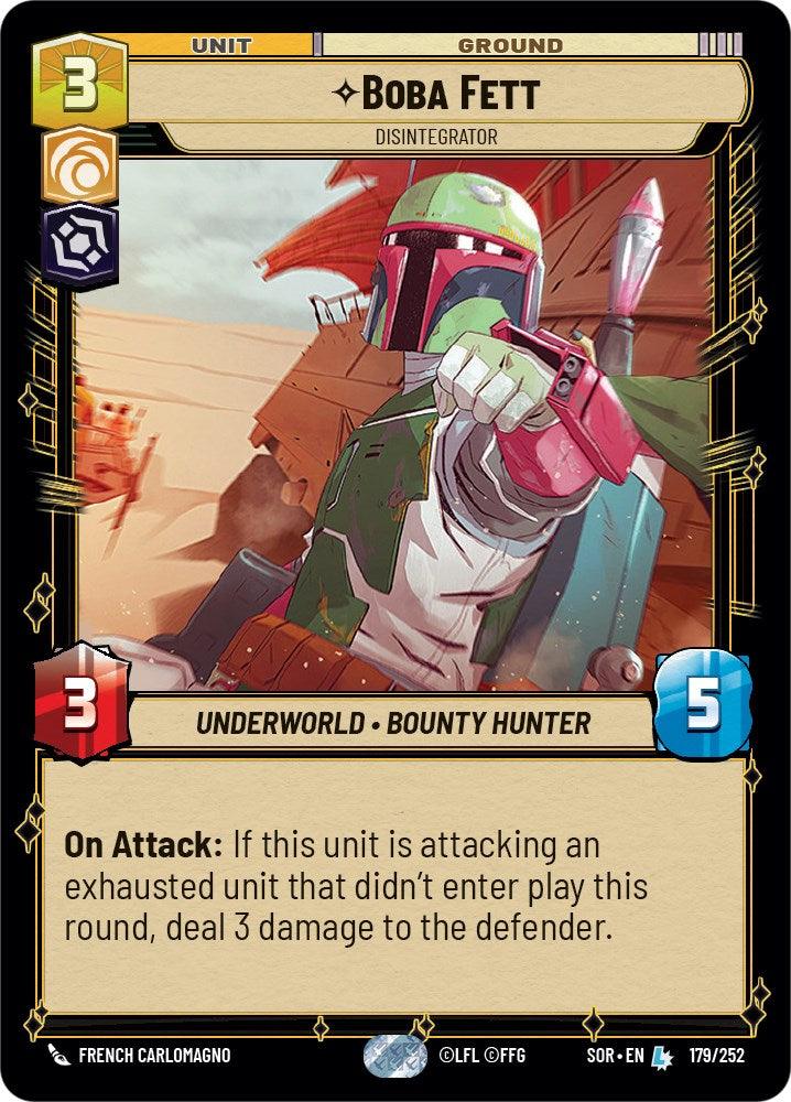 Boba Fett - Disintegrator (179/252) [Spark of Rebellion] (ONLINE ORDER ONLY)