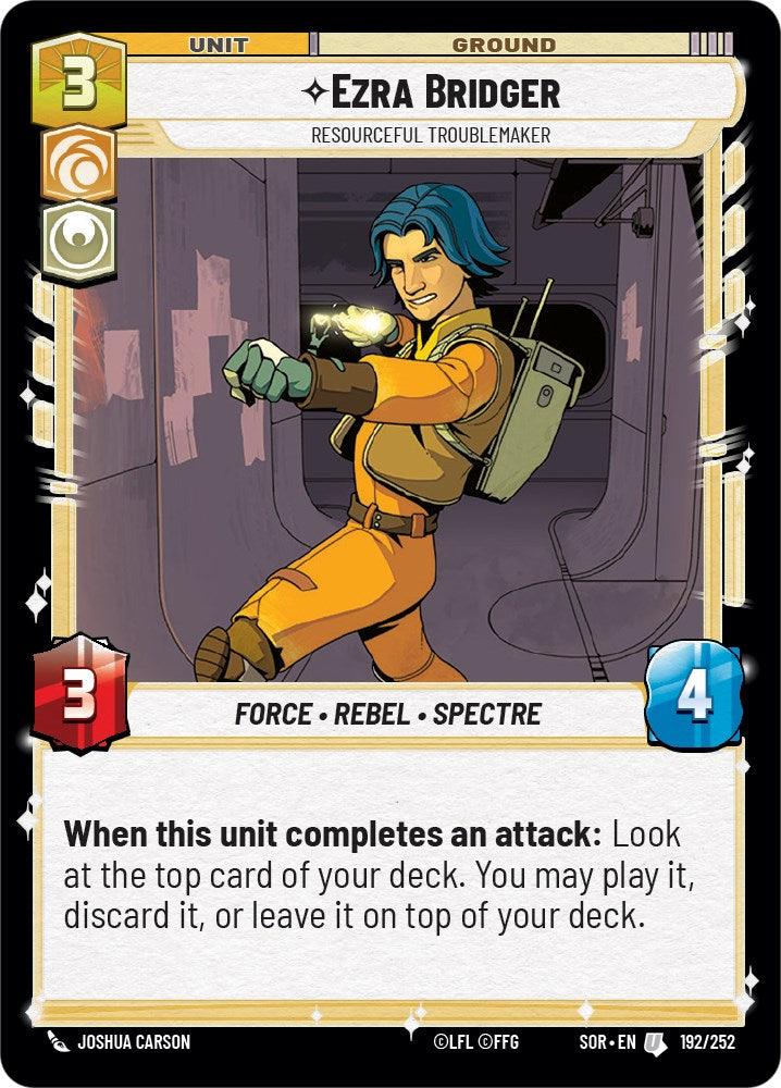 Ezra Bridger - Resourceful Troublemaker (192/252) [Spark of Rebellion] (ONLINE ORDER ONLY)