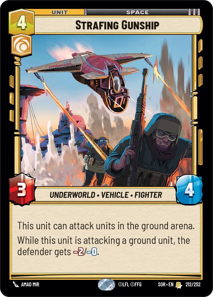 Strafing Gunship (212/252) [Spark of Rebellion] (ONLINE ORDER ONLY)