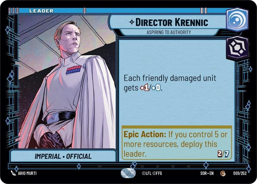 Director Krennic - Aspiring to Authority (001/252) [Spark of Rebellion] (ONLINE ORDER ONLY)