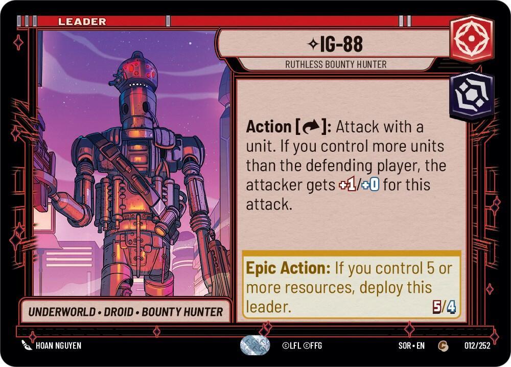 IG-88 - Ruthless Bounty Hunter (012/252) [Spark of Rebellion] (ONLINE ORDER ONLY)