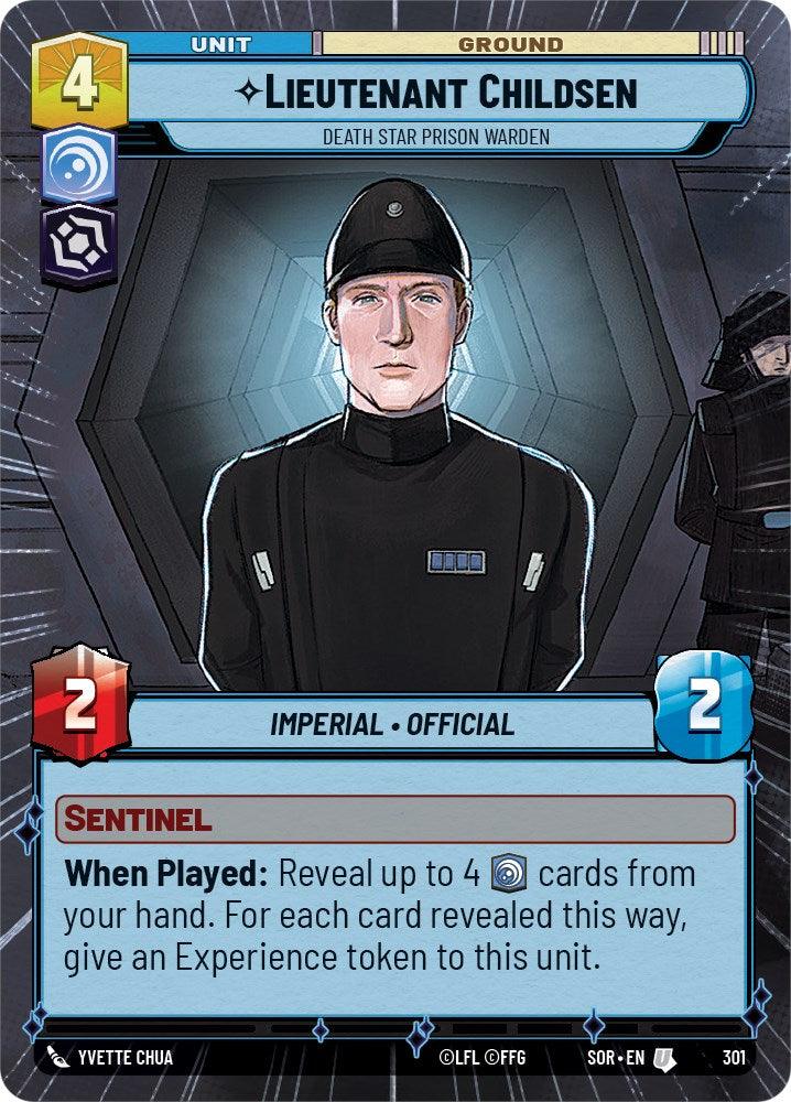 Lieutenant Childsen - Death Star Prison Warden (Hyperspace) (301) [Spark of Rebellion] (ONLINE ORDER ONLY)