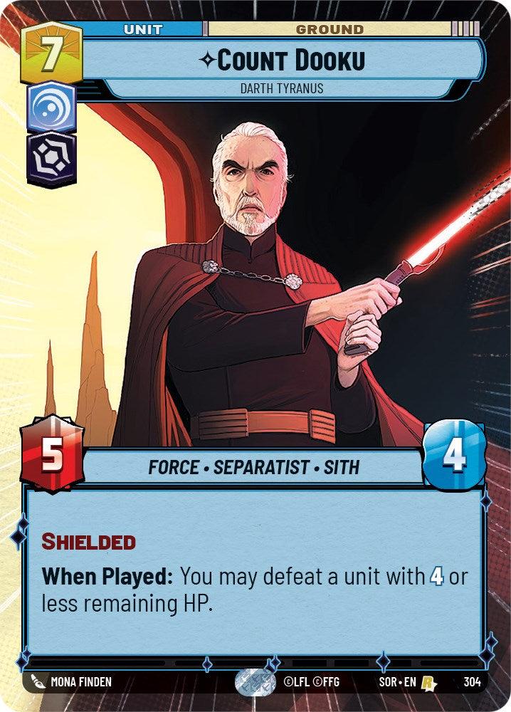 Count Dooku - Darth Tyranus (Hyperspace) (304) [Spark of Rebellion] (ONLINE ORDER ONLY)