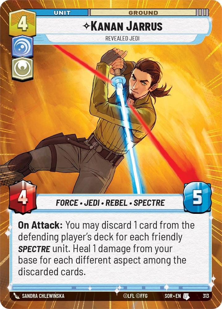 Kanan Jarrus - Revealed Jedi (Hyperspace) (313) [Spark of Rebellion] (ONLINE ORDER ONLY)