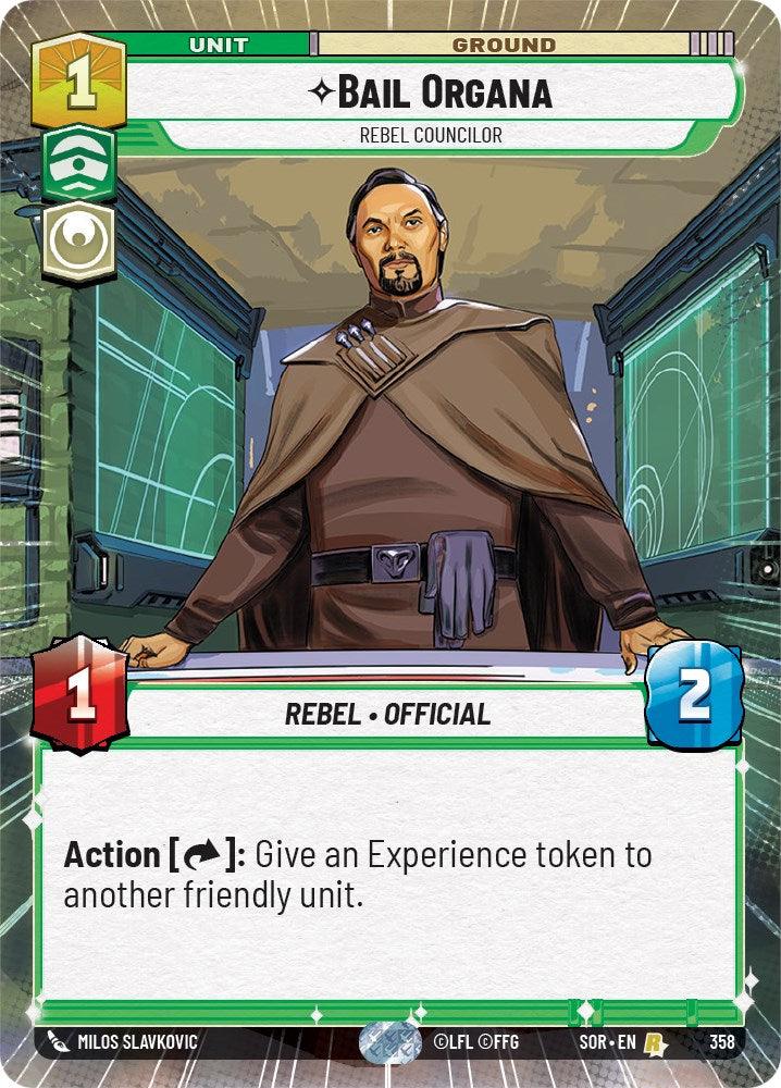 Bail Organa - Rebel Councilor (Hyperspace) (358) [Spark of Rebellion] (ONLINE ORDER ONLY)