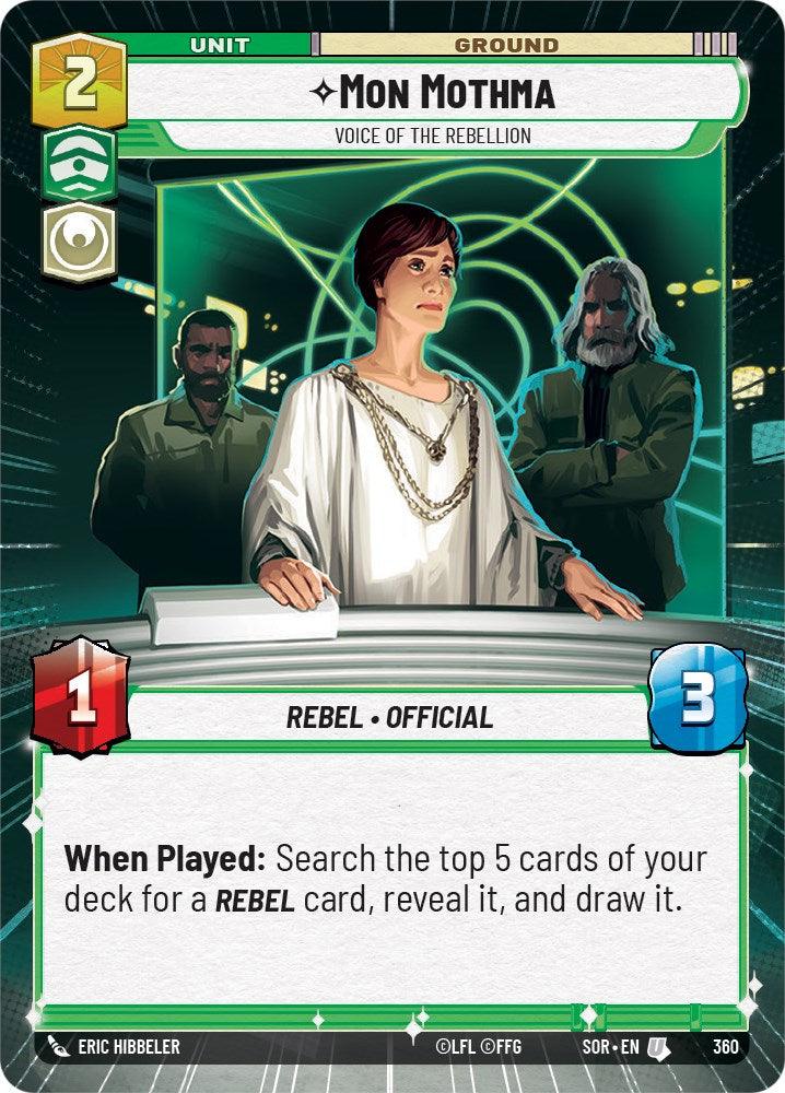 Mon Mothma - Voice of the Rebellion (Hyperspace) (360) [Spark of Rebellion] (ONLINE ORDER ONLY)
