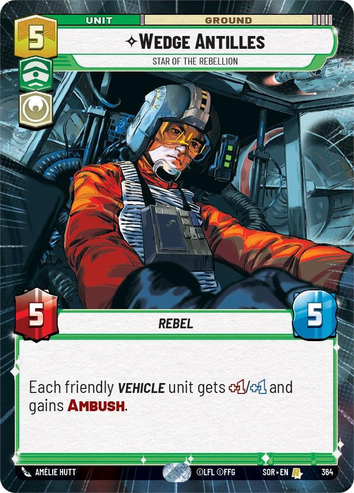 Wedge Antilles - Star of the Rebellion (Hyperspace) (364) [Spark of Rebellion] (ONLINE ORDER ONLY)