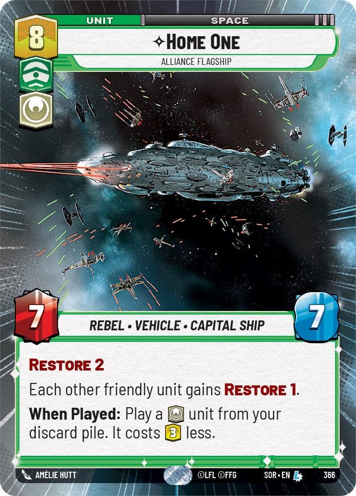 Home One - Alliance Flagship (Hyperspace) (366) [Spark of Rebellion] (ONLINE ORDER ONLY)