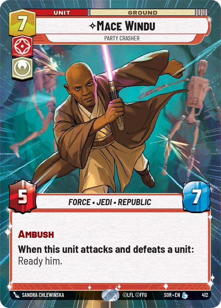 Mace Windu - Party Crasher (Hyperspace) (412) [Spark of Rebellion] (ONLINE ORDER ONLY)
