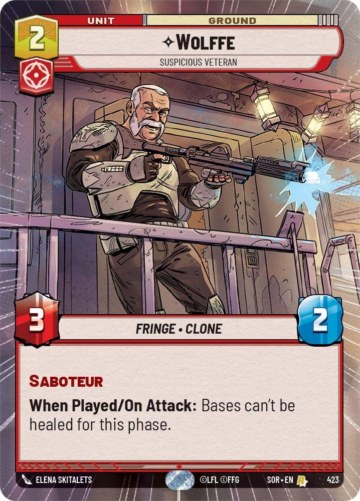 Wolffe - Suspicious Veteran (Hyperspace) (423) [Spark of Rebellion] (ONLINE ORDER ONLY)