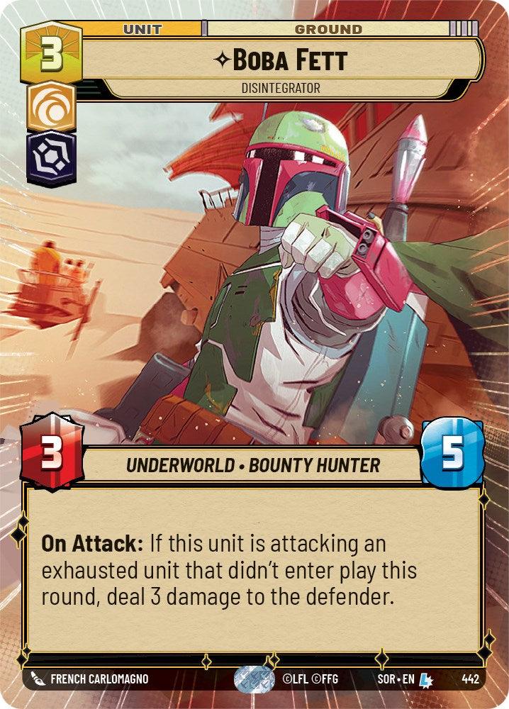 Boba Fett - Disintegrator (Hyperspace) (442) [Spark of Rebellion] (ONLINE ORDER ONLY)