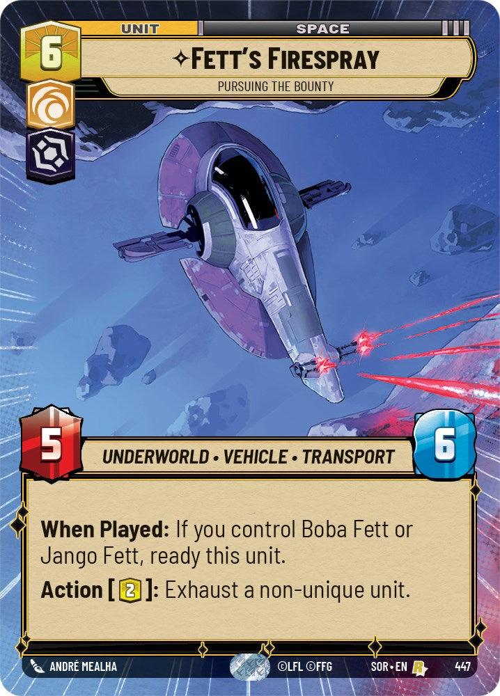 Fett's Firespray - Pursuing the Bounty (Hyperspace) (447) [Spark of Rebellion] (ONLINE ORDER ONLY)
