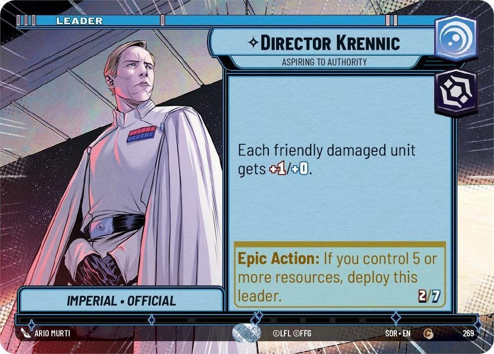 Director Krennic - Aspiring to Authority (Hyperspace) (269) [Spark of Rebellion] (ONLINE ORDER ONLY)