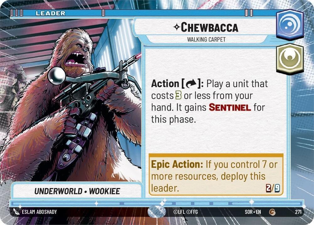 Chewbacca - Walking Carpet (Hyperspace) (271) [Spark of Rebellion] (ONLINE ORDER ONLY)