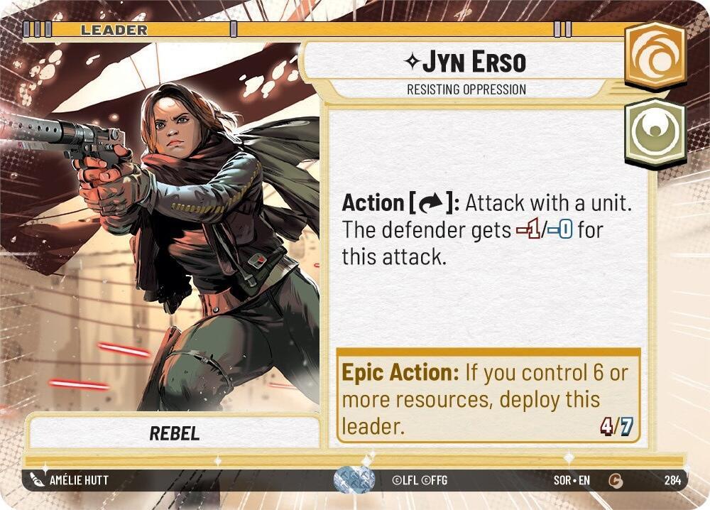Jyn Erso - Resisting Oppression (Hyperspace) (284) [Spark of Rebellion] (ONLINE ORDER ONLY)