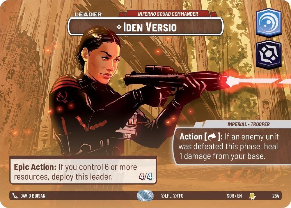 Iden Versio - Inferno Squad Commander (Showcase) (254) [Spark of Rebellion] (ONLINE ORDER ONLY)