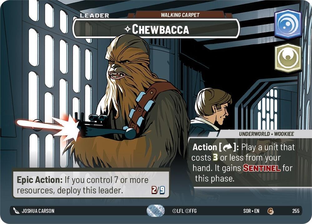 Chewbacca - Walking Carpet (Showcase) (255) [Spark of Rebellion] (ONLINE ORDER ONLY)