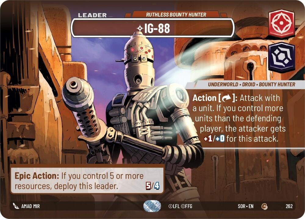 IG-88 - Ruthless Bounty Hunter (Showcase) (262) [Spark of Rebellion] (ONLINE ORDER ONLY)