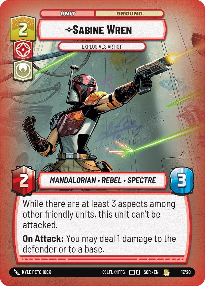 Sabine Wren - Explosives Artist (Weekly Play Promo) (17/20) [Spark of Rebellion Promos] (ONLINE ORDER ONLY)