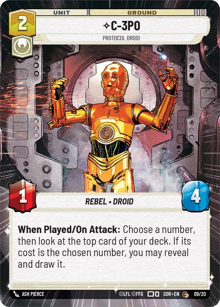 C-3PO - Protocol Droid (Hyperspace) (Weekly Play Promo) (9/20) [Spark of Rebellion Promos] (ONLINE ORDER ONLY)