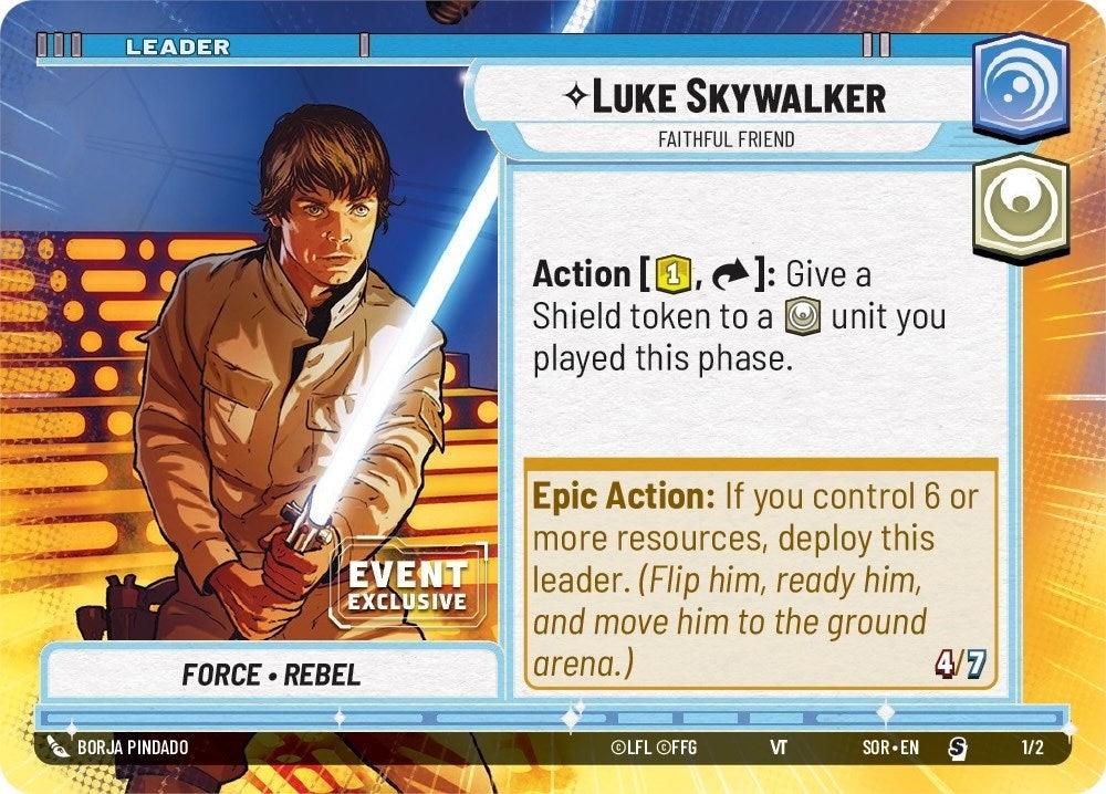 Luke Skywalker - Faithful Friend (Hyperspace) (Event Promo) (1/2) [Miscellaneous] (ONLINE ORDER ONLY)