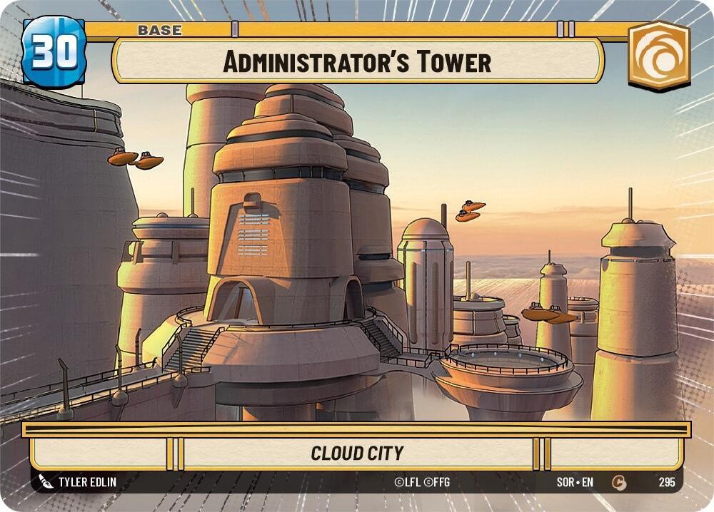 Administrator's Tower // Shield (Hyperspace) (295 // T04) [Spark of Rebellion] (ONLINE ORDER ONLY)
