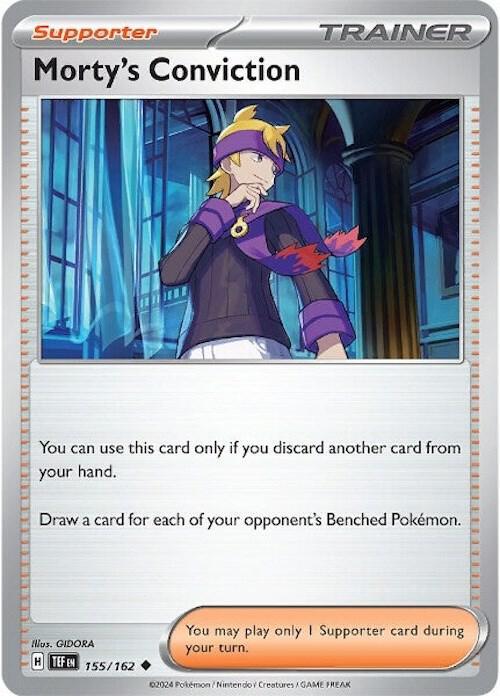 Morty's Conviction (155/162) [Scarlet & Violet: Temporal Forces] (Online Only)